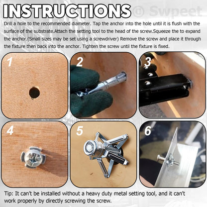 🔧 50% OFF! ⚙️ Expansion Screw Petal Nut – Strong hold & easy install 🏠