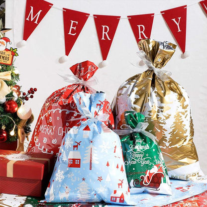 🏆50K+ SOLD! 🔥Christmas Sale 50% OFF🎅Drawstring Christmas Gift Bags (Biodegradable)