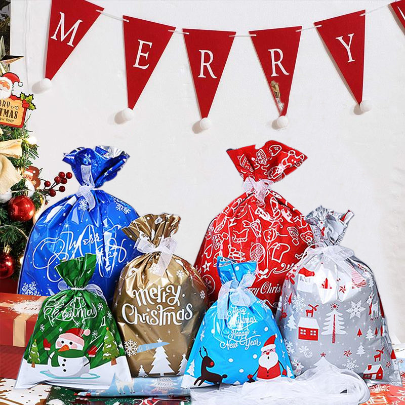 🏆50K+ SOLD! 🔥Christmas Sale 50% OFF🎅Drawstring Christmas Gift Bags (Biodegradable)