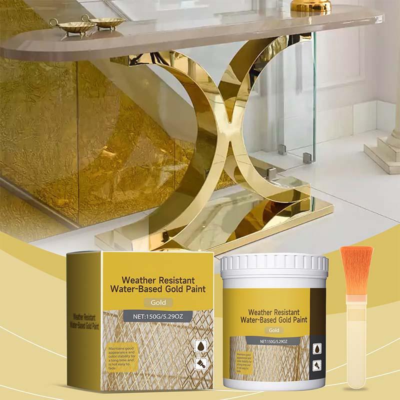 🎨🏡Water-Based Weather-Resistant Gold Paint🥳