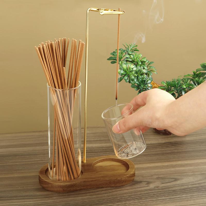 ⏳🔥LIMITED-TIME 50% OFF! ⏰💝 2 in 1 Incense & Candle Holder Natural Wood Base Aromatherapy Diffuser