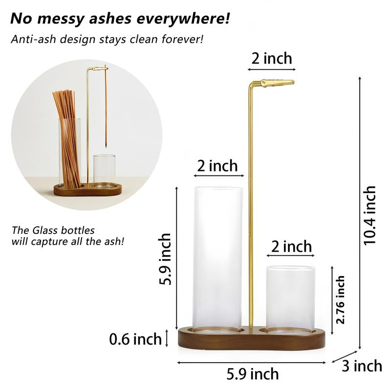 ⏳🔥LIMITED-TIME 50% OFF! ⏰💝 2 in 1 Incense & Candle Holder Natural Wood Base Aromatherapy Diffuser