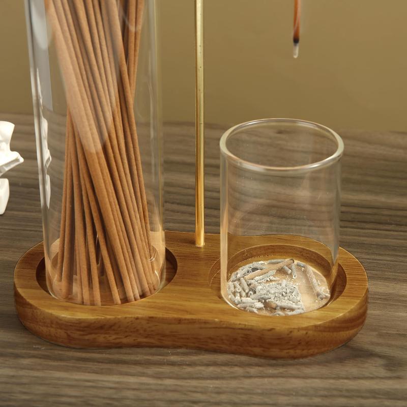 ⏳🔥LIMITED-TIME 50% OFF! ⏰💝 2 in 1 Incense & Candle Holder Natural Wood Base Aromatherapy Diffuser