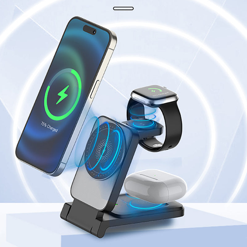 🔥Last day of the limited-time 50% off sale!🔥3-in-1 Foldable Magnetic Wireless Charger