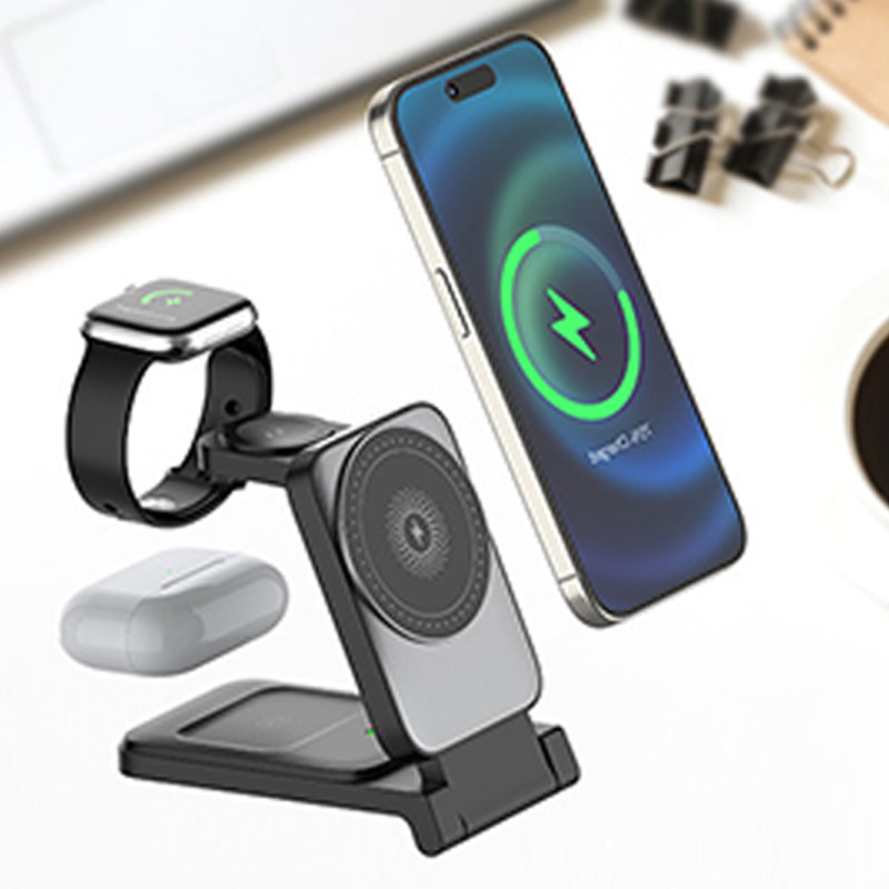 🔥Last day of the limited-time 50% off sale!🔥3-in-1 Foldable Magnetic Wireless Charger