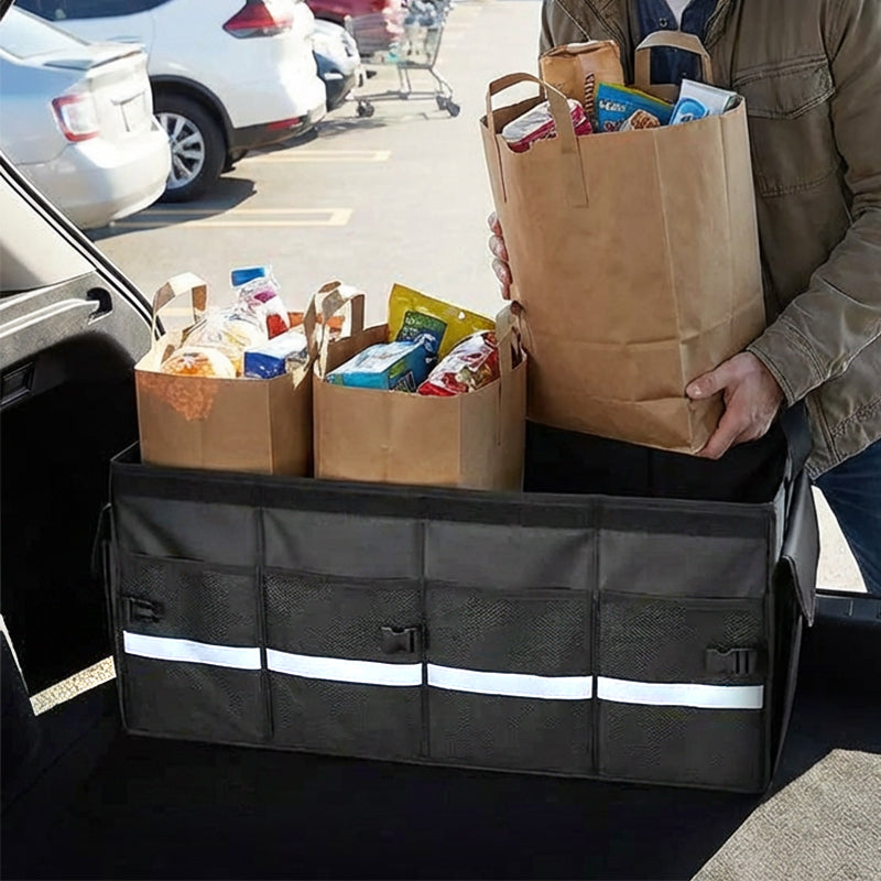 📢📢50% OFF !!!⏰Foldable Car Trunk Storage Organizer with Lid
