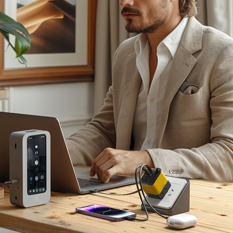 ⏳50% OFF💥65W Fast Charging Phone Charger Block with Retractable 80cm Type-C Cable