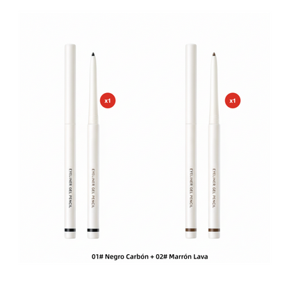 ⏳Limited-time offer⏳ Waterproof gel eyeliner pencil with a 2 mm tip – intense color in Carbon Black and Lava Brown