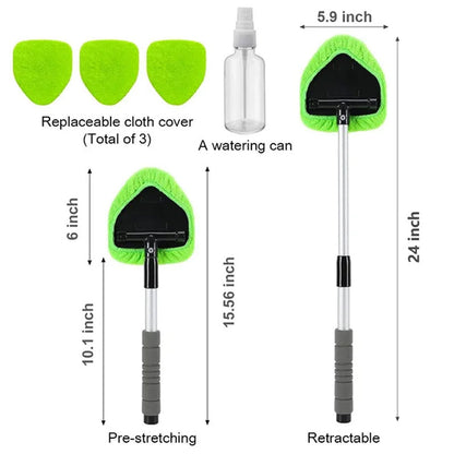 🥳2026 HOT SALE🥳💞50K+ SOLD! 🚗🧽 50% OFF! Extendable Windshield Cleaning Tool – 180° rotating head, non-slip grip, washable pads. Reach every corner, streak-free clean with less effort! 🛡️💪