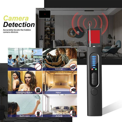 ✨ Hidden Camera & GPS Detector with 5 Search Modes and LCD Screen for Personal Protection