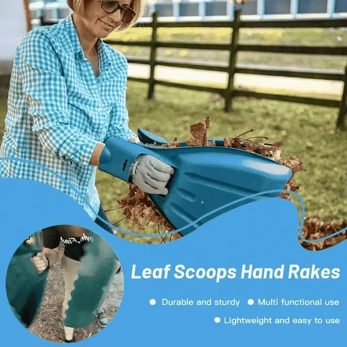 🔥🛠️Large leaf scoops – hand rake and grabber tool for easy gardening