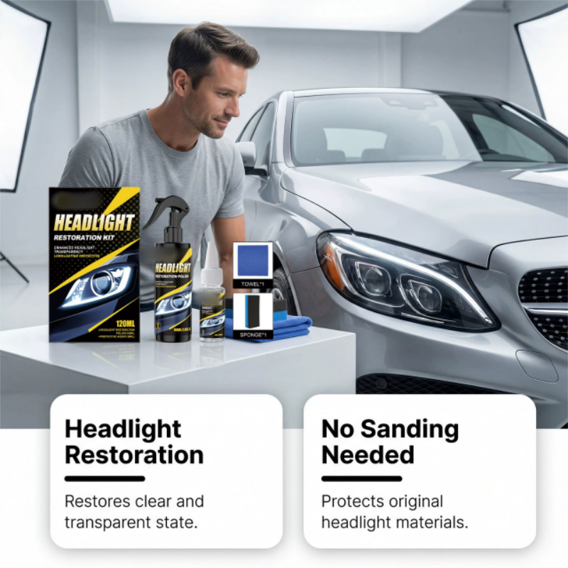 Professional Headlight Polish and Sealant Kit