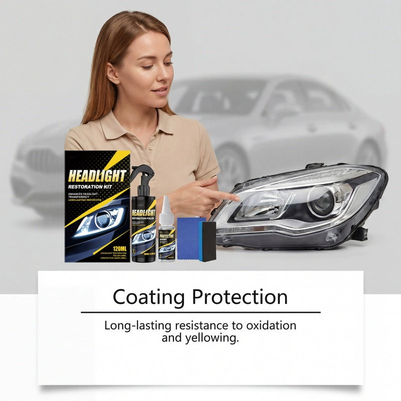 Professional Headlight Polish and Sealant Kit