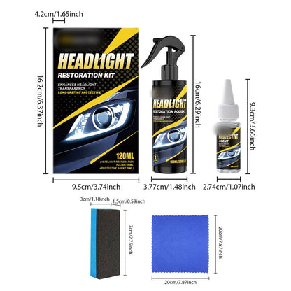 Professional Headlight Polish and Sealant Kit