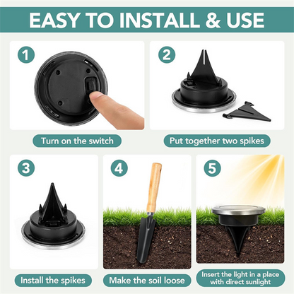 💡 50% OFF NOW! 🥳 8‑Pack Solar Path Lights – 8‑10hrs light & dusk‑to‑dawn – Durable & weather‑resistant – perfect for safe, lit gardens 🌿✨🏡