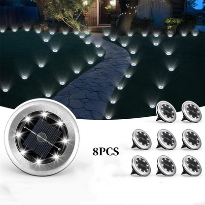 💡 50% OFF NOW! 🥳 8‑Pack Solar Path Lights – 8‑10hrs light & dusk‑to‑dawn – Durable & weather‑resistant – perfect for safe, lit gardens 🌿✨🏡