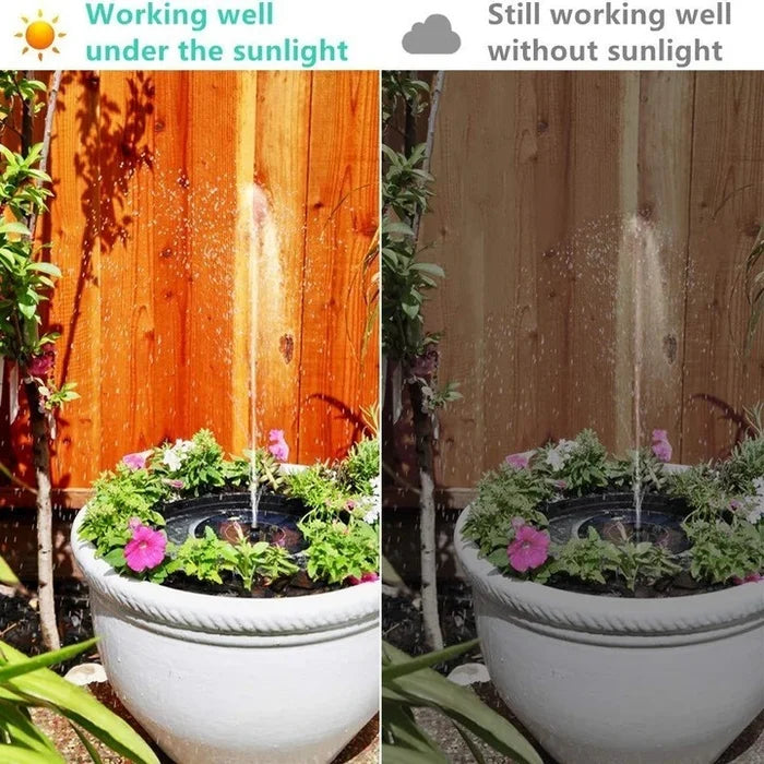 🔥Hot Sales 56% OFF🔥Solar Fountain, Solar Powered Bird Bath Fountain Pump with 4 Nozzles 1.4W Solar Panel Kit Water Pump, Outdoor Watering Submersible Pump for Pond, Pool, Garden, Fish Tank