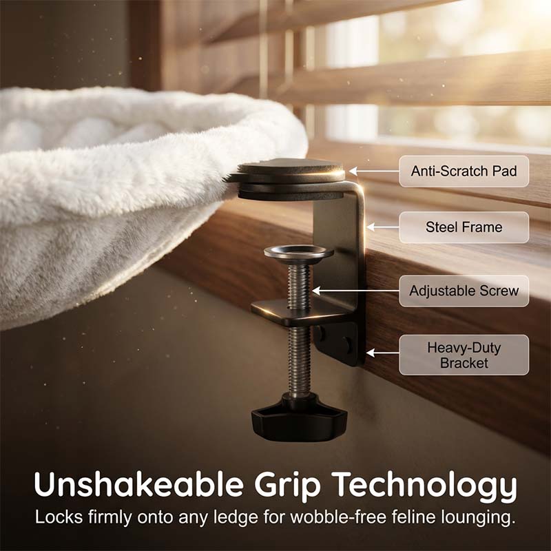 Cordless Foldable Cat Window Perch