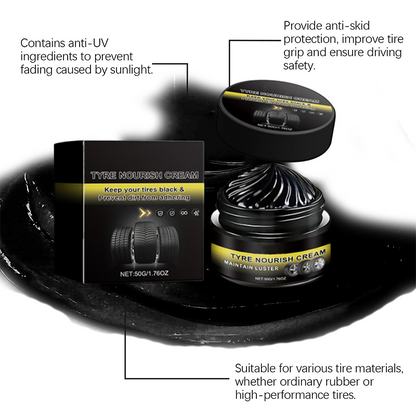 🚗New 2026 car tire ceramic - 🔥Powerful Wheel Cleaning Refurbish Wax