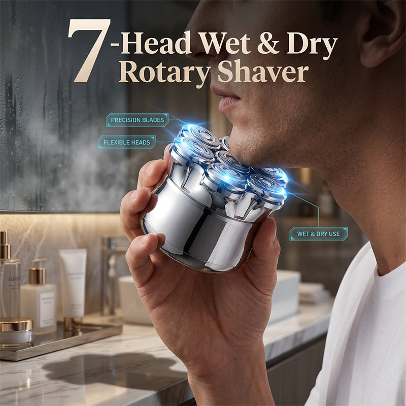 🔥 Bestseller 2026 Waterproof Wet & Dry Rotary Shaver