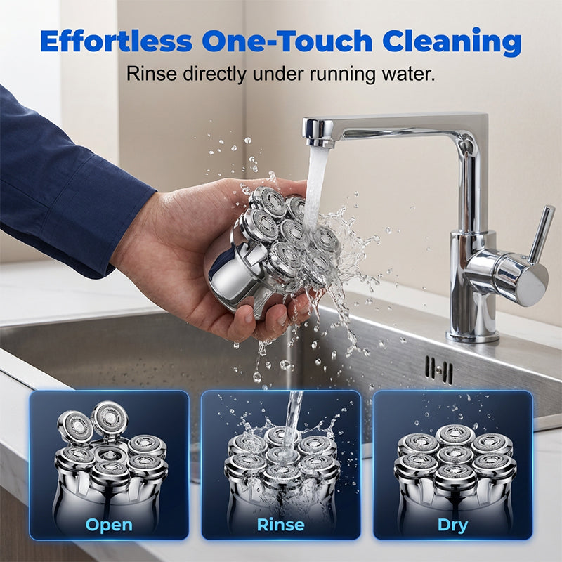 🔥 Bestseller 2026 Waterproof Wet & Dry Rotary Shaver