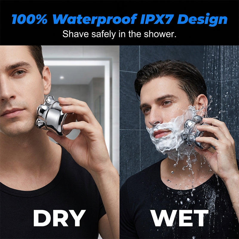 🔥 Bestseller 2026 Waterproof Wet & Dry Rotary Shaver
