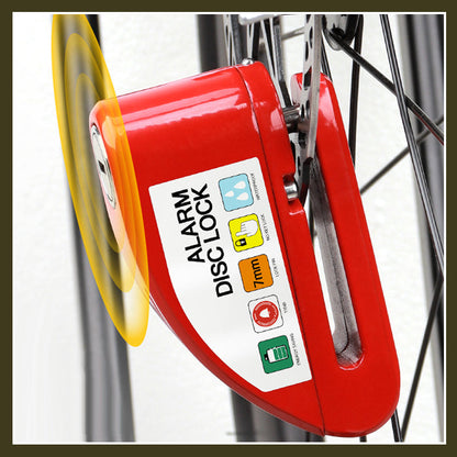 🔒 Motorcycle/bike disc lock with alarm | Immediate security and effective deterrent 🚨
