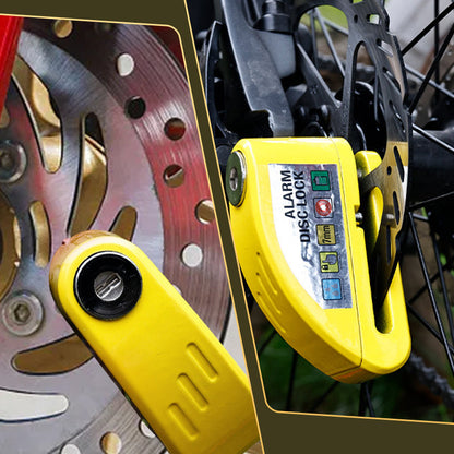 🔒 Motorcycle/bike disc lock with alarm | Immediate security and effective deterrent 🚨