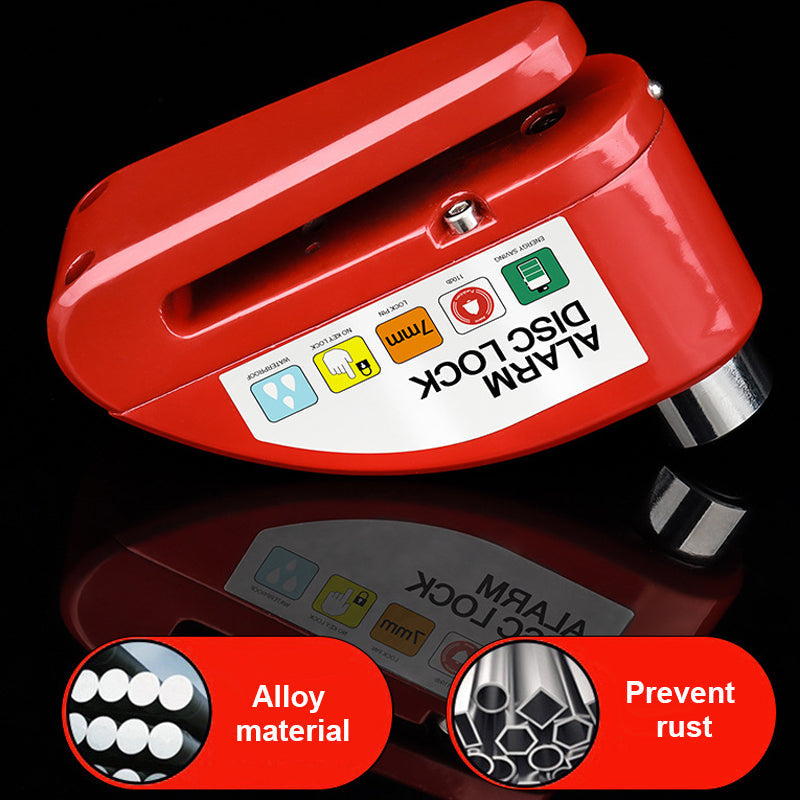 🔒 Motorcycle/bike disc lock with alarm | Immediate security and effective deterrent 🚨