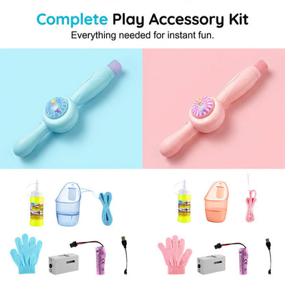 💯Super Offer💯 New 2026 Smoke Bubble Machine, Automatic Electric Rechargeable Smoke Bubble Machine, Magic Smoke Bubble Generator, 🫧🫧 Colorful Lights and Music, Smoke Bubble Game for Parties, Beaches, Summer