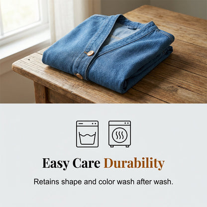 🥳HOT SALE🥳💥50% OFF! 🔥Women's Classic Button Front Denim Jacket