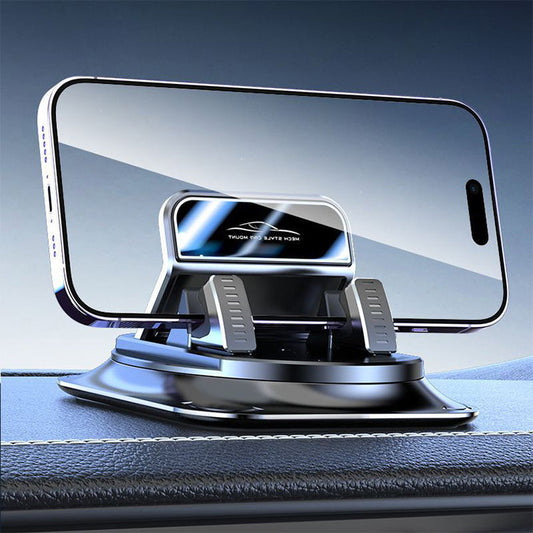 Soporte giratorio de 360° para teléfono de coche – Estable, antideslizante y con manejo con una sola mano