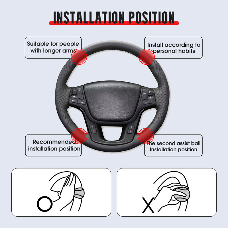 Steering Wheel Booster Knob for Effortless Driving🚗🔃