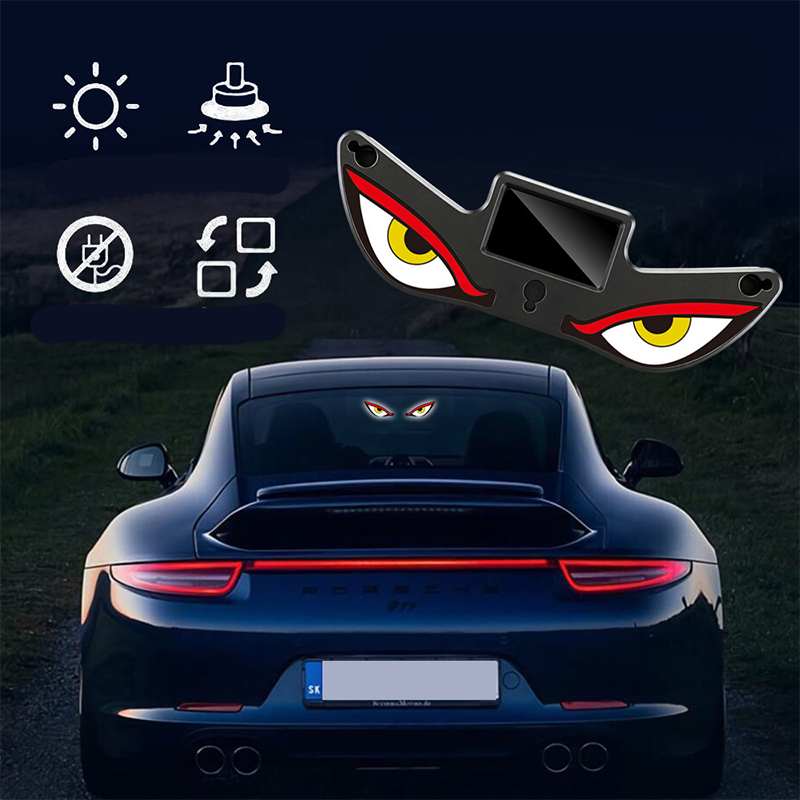 🚗 ¡50% DE DESCUENTO POR TIEMPO LIMITADO! 🔋 Luz de Advertencia LED Solar para Coche "Ojo del Diablo" – Alimentación Solar, 4 Modos, Impermeable 💡