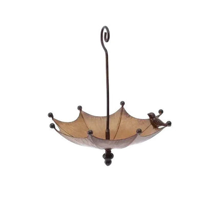 Hanging Umbrella Bird Feeder & Bath – Dual-Use, Rust-Resistant, Vintage Style & Perfect for Garden Decor ☂️