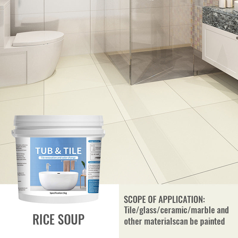 ⏳🔥LIMITED-TIME 50% OFF! ⏰🛁Waterproof & Anti-Slip Tile Paint – Water-Based, Low Odor, DIY Bathroom Refinish ✨