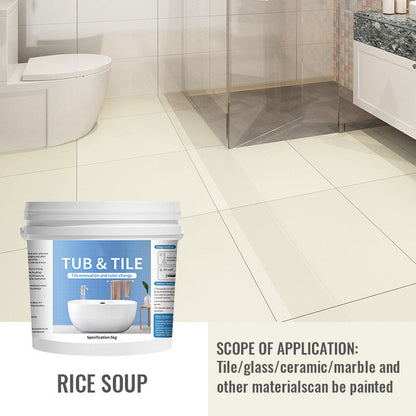 ⏳🔥LIMITED-TIME 50% OFF! ⏰🛁Waterproof & Anti-Slip Tile Paint – Water-Based, Low Odor, DIY Bathroom Refinish ✨