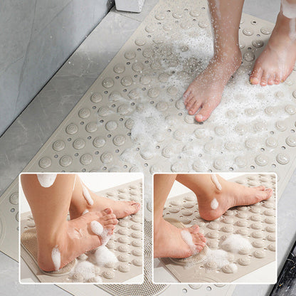⏳🔥LIMITED-TIME 50% OFF! ⏰🛁Bathroom Non Slip Massage Mat with Suction Cups and Drain Holes🧼