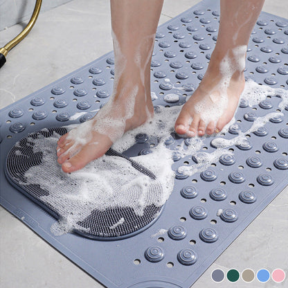 ⏳🔥LIMITED-TIME 50% OFF! ⏰🛁Bathroom Non Slip Massage Mat with Suction Cups and Drain Holes🧼