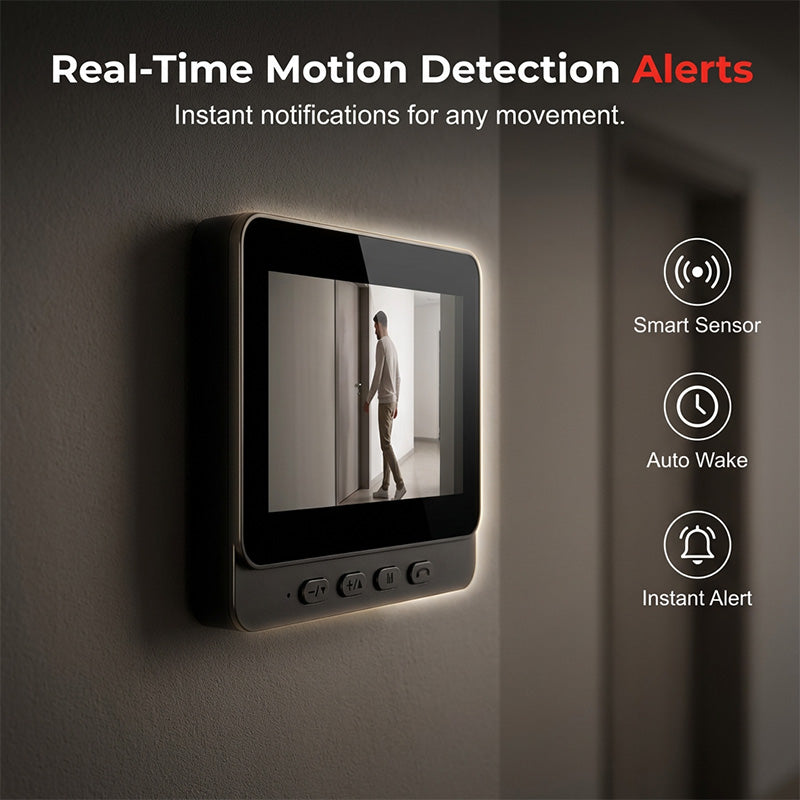 ⏰Smart Video Doorbell with 4.3' Display – Two-Way Audio, Night Vision, Wide Angle