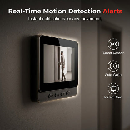 ⏰Smart Video Doorbell with 4.3' Display – Two-Way Audio, Night Vision, Wide Angle