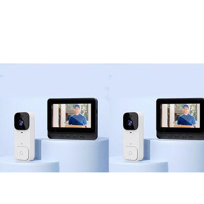 ⏰Smart Video Doorbell with 4.3' Display – Two-Way Audio, Night Vision, Wide Angle