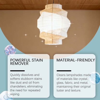 💡50% OFF🧼 Light Fixture Cleaning Spray | Powerful stain removal · Safe for all materials with no residue · Protects metal from oxidation · Suitable for chandeliers and decorative lights