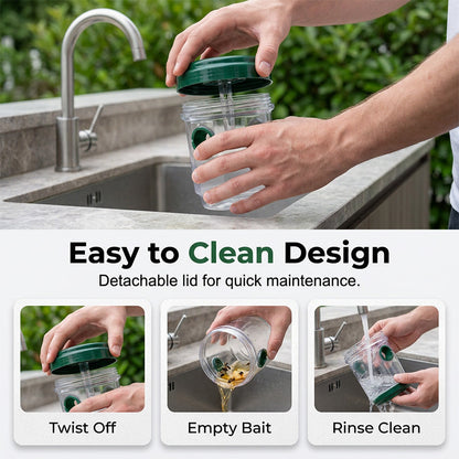 🐝☀️ Solar-powered wasp trap for patios and gardens 🔋🌿 – effective, rechargeable and weatherproof – chemical-free, covers up to 500 m² !