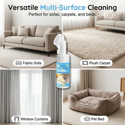 🐾 50% OFF! 🧼 Waterless Pet Mat Foam Cleaner – With brush & quick refresh ✨