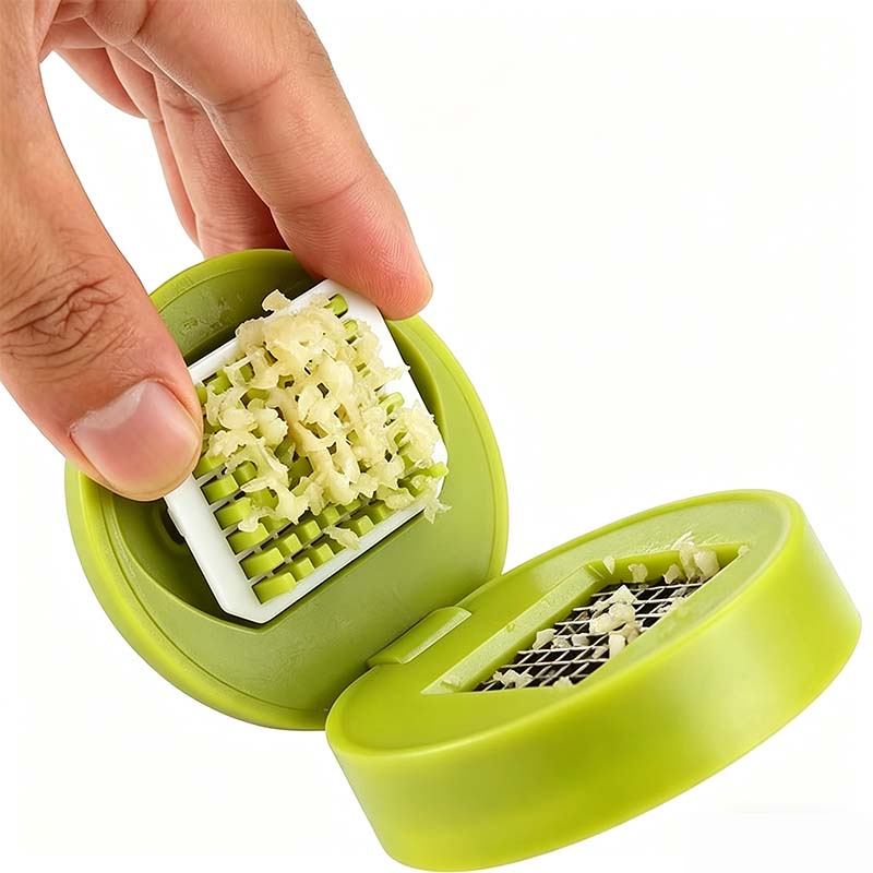 🧄⚡ Mini Garlic Chopper & Press – 2-in-1, Rust-Proof, Easy-Clean – Chop & Press in Seconds! 🍳