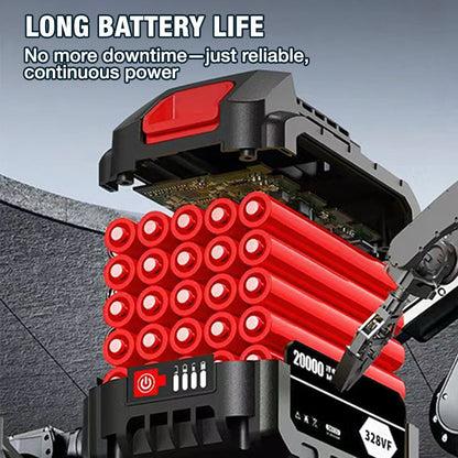 6-tommers batteridrevet minikjedesag med 2 batterier