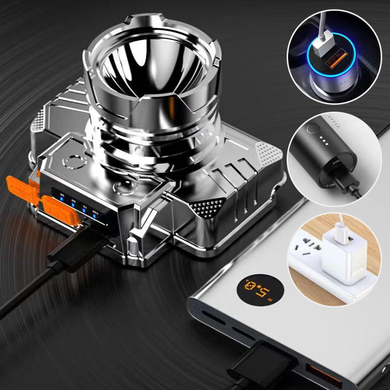 🎁🐟 [Bright Gift: Hot Sale 80% OFF👍 – Limited Time!⏰ Portable Waterproof Smart LED Headlamp – Outdoor Fishing Essential, Motion Sensor, USB Charging. Hands-Free & Reliable! 🔦💧✨