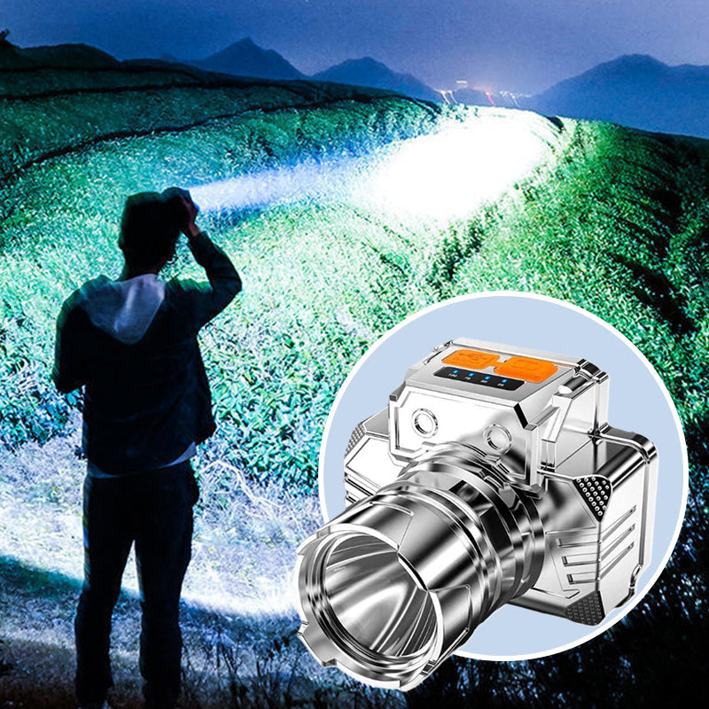 🎁🐟 [Bright Gift: Hot Sale 80% OFF👍 – Limited Time!⏰ Portable Waterproof Smart LED Headlamp – Outdoor Fishing Essential, Motion Sensor, USB Charging. Hands-Free & Reliable! 🔦💧✨