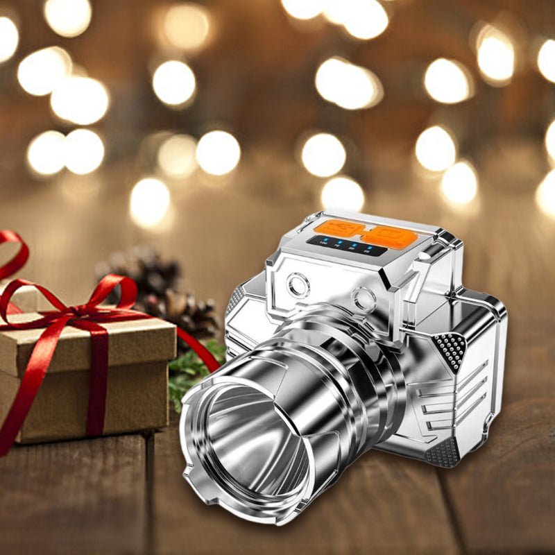 🎁🐟 [Bright Gift: Hot Sale 80% OFF👍 – Limited Time!⏰ Portable Waterproof Smart LED Headlamp – Outdoor Fishing Essential, Motion Sensor, USB Charging. Hands-Free & Reliable! 🔦💧✨